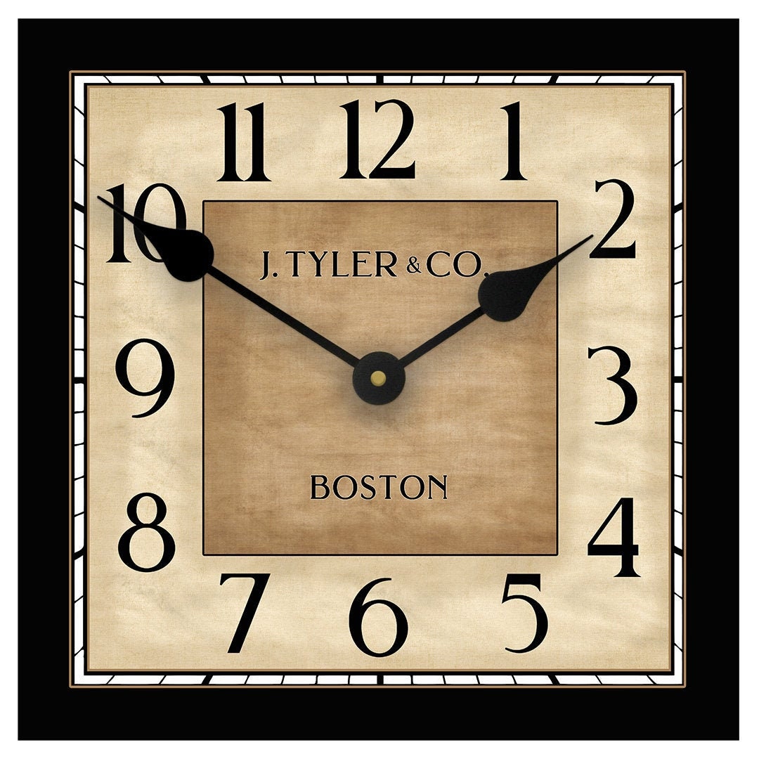 Waterford Square Wall Clock Large Wall Clock Choose From 5 Etsy