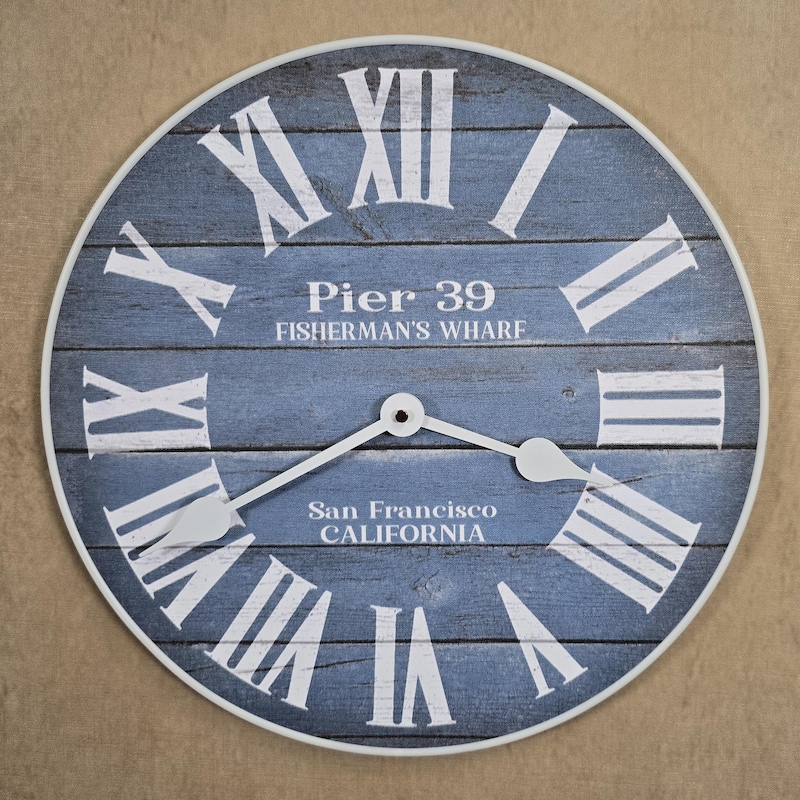 Long Blue Wall Clocks - Etsy