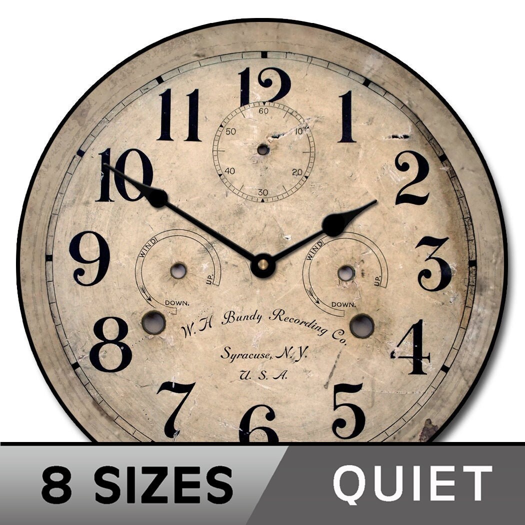 Bundy Wall Clock Etsy
