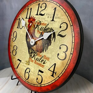 Hens Rule Wall Clock, Large Wall Clock, Choose From 8 Sizes. Extra ...