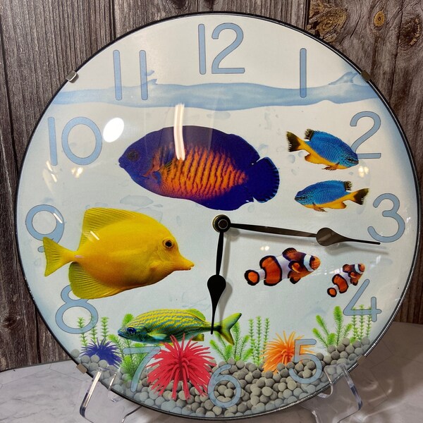 Fish Clock Etsy