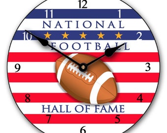 Football Hall of Fame Wall Clock