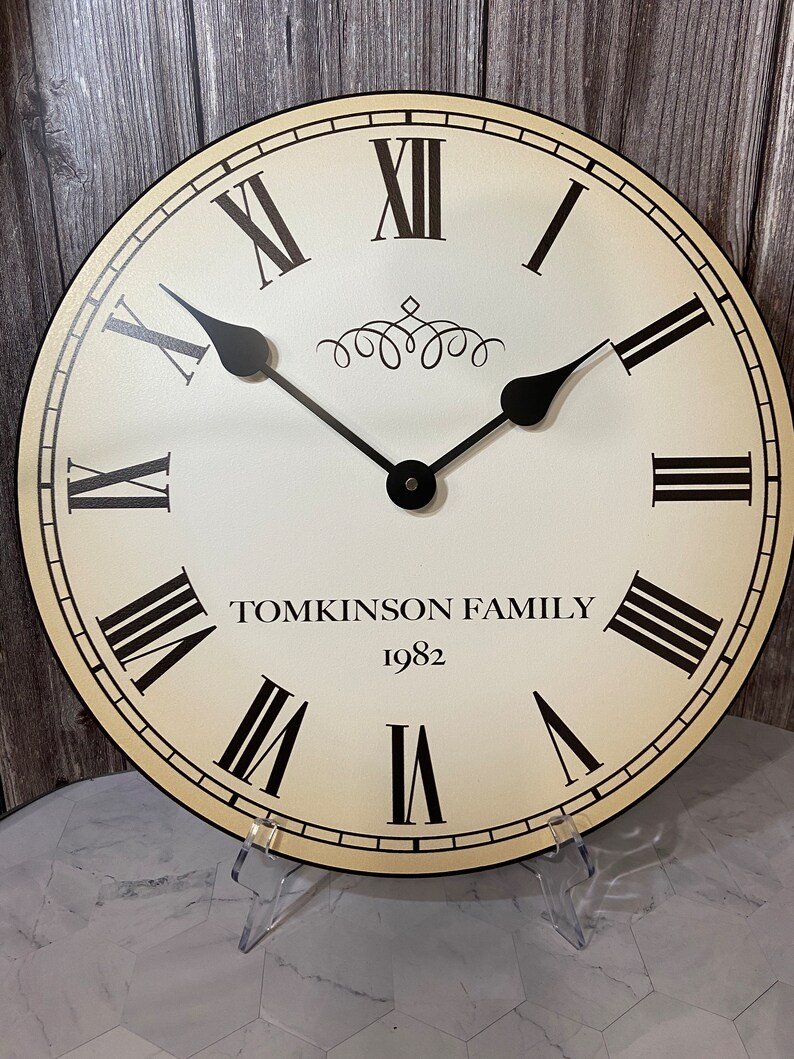 Tompkinson Clock Paris Wall Clock, 8 Sizes to Choose, Made in USA, Lifetime Warranty ...