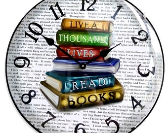 Library Bubble Wall Clock