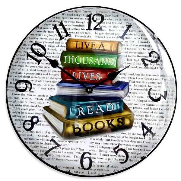 Library Bubble Wall Clock