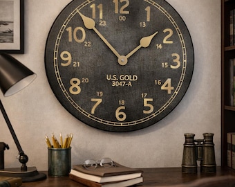 Vintage WWII 1942 Chelsea U.S. Navy Mark I Maritime Deck Clock No