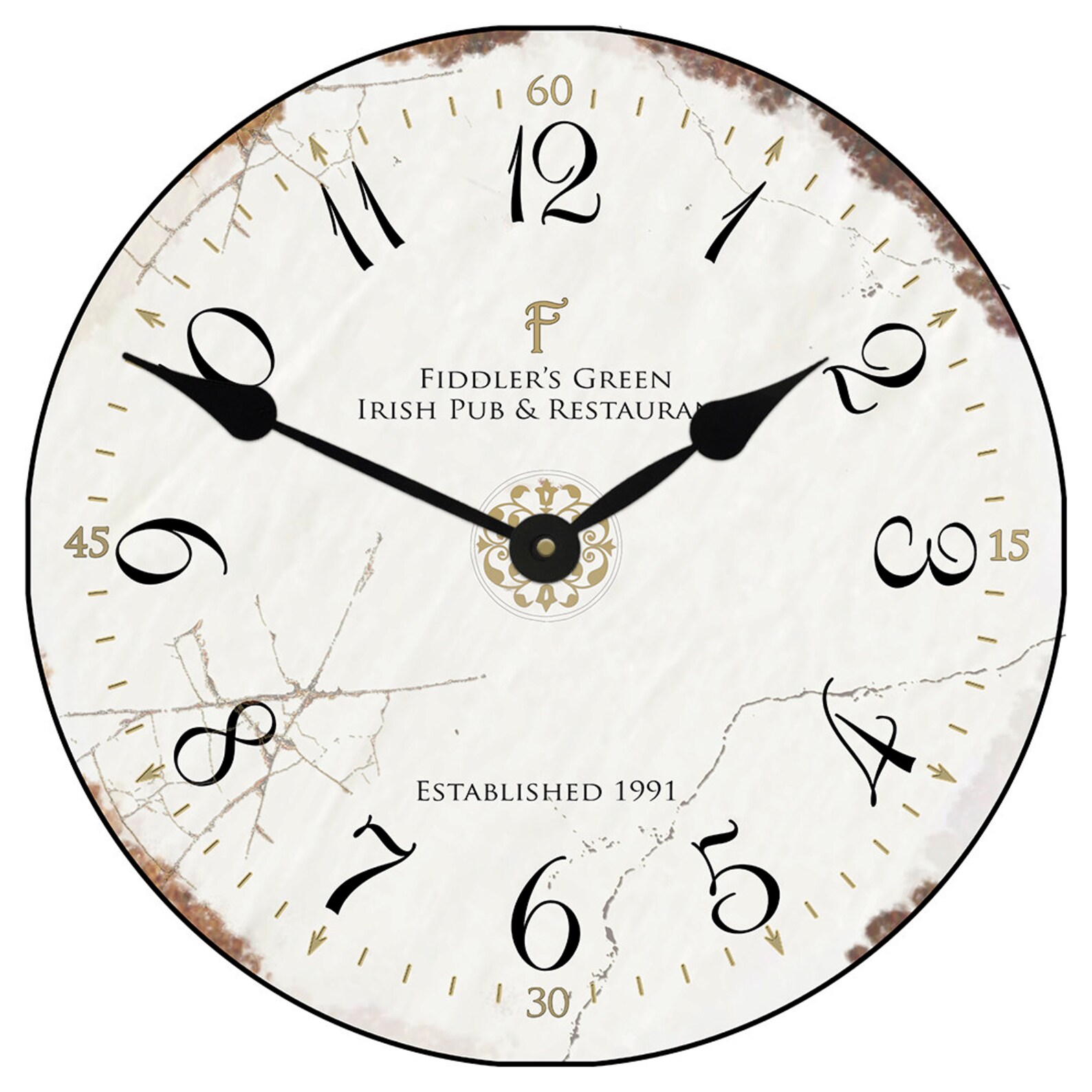 Vintage White Wall Clock Large Wall Clock Choose From 8 Etsy