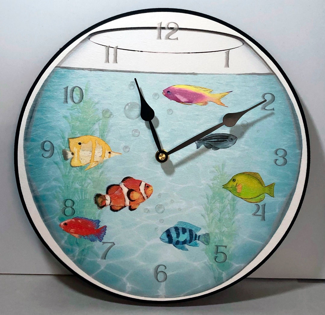 Aquarium Clock Fish Tank Clock Comes in 8 Sizes ULTRA - Etsy
