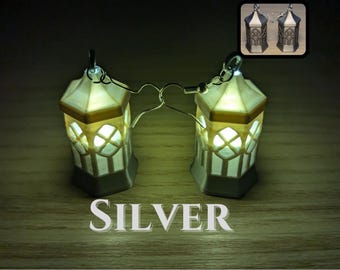 Laterne Ohrringe, LED, Schmuck, leuchtende, 3 Farben