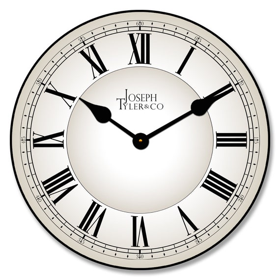 Classic White Wall Clock Etsy
