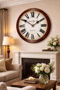Cherry wood Wall Clock, 8 sizes to choose, Made in USA, Lifetime Warranty, Very QUIET, Free to customize