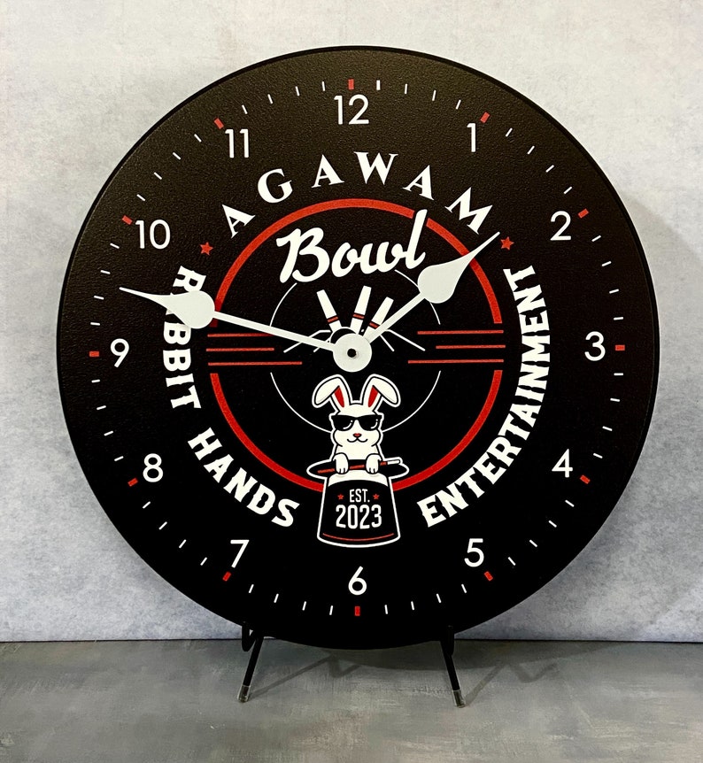 Personalized Logo Round Wall Clock, Large Wall Clock, Choose From 8 ...