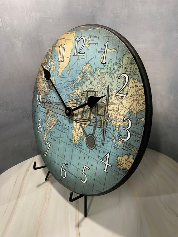 Large airplane wall clock hot sale
