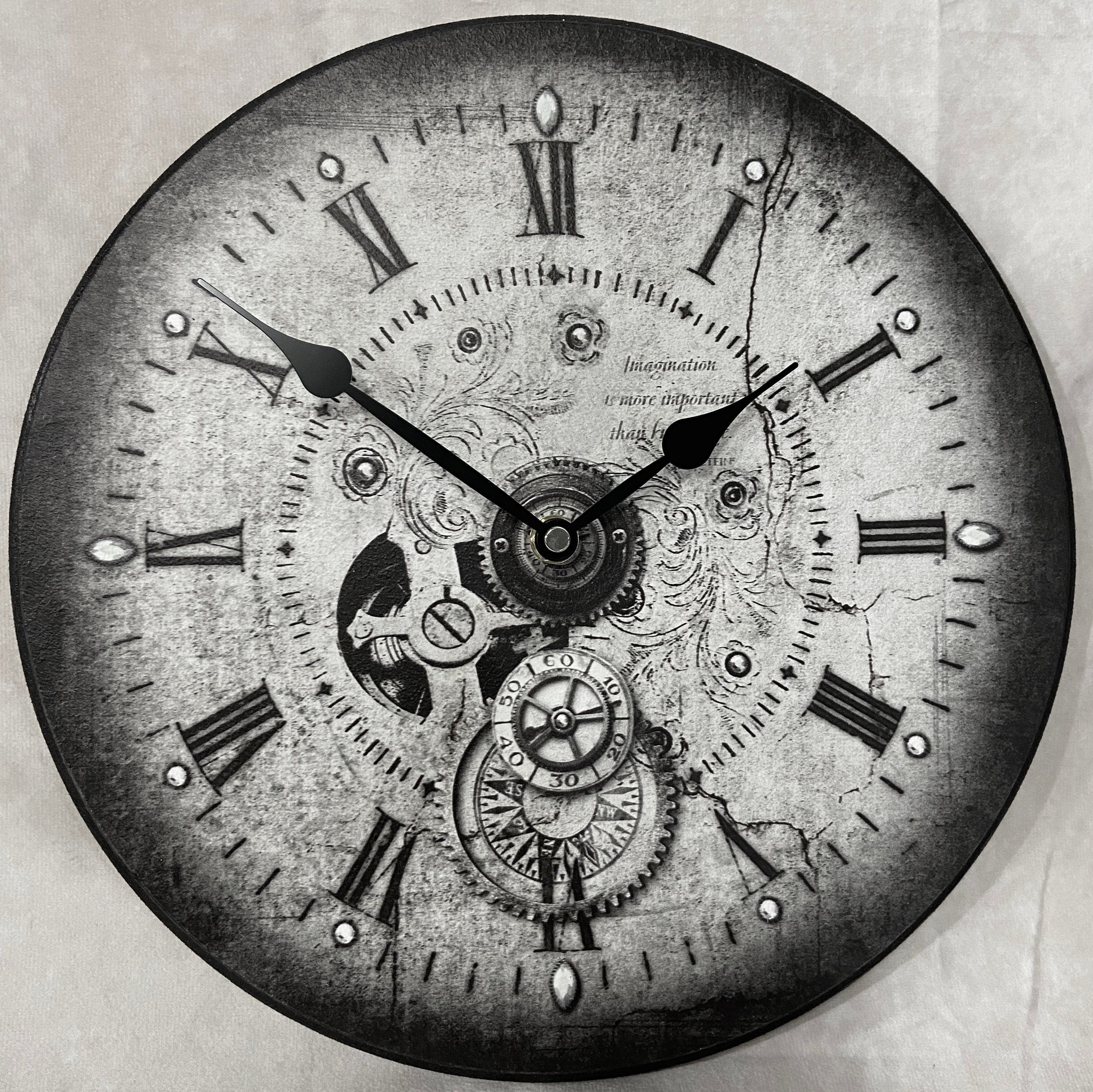 Steampunk Wall Clock, Whisper Quiet, Comes in 8 Sizes, Lifetime Warranty -  Etsy
