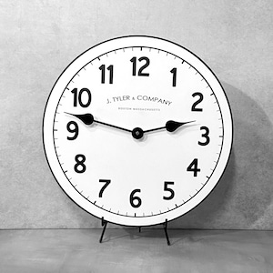 Telegraph Wall Clock, 8 sizes to choose, Made in USA, Lifetime Warranty, Very QUIET, Free to customize