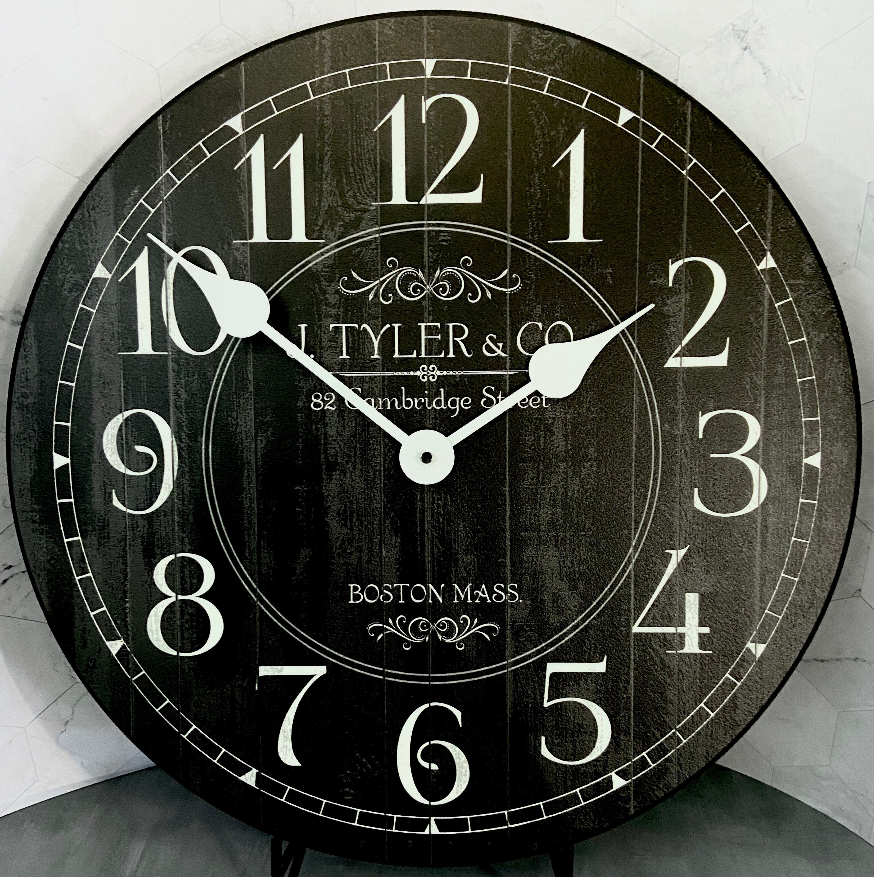Harbor Black Wall Clock Large Wall Clock Choose From 8 - Etsy