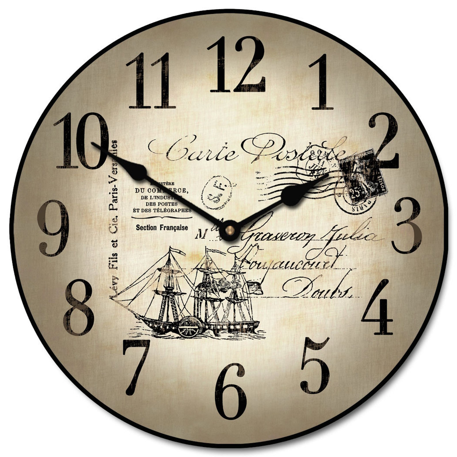 Nautical Wall Clock 8 Sizes to Choose Made in USA Lifetime Etsy