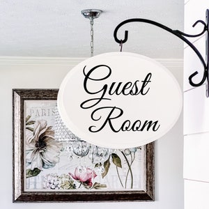Guest Room, Guest Suite, Hanging Wood Sign, French Country Decor, Hallway Wall Decor, Farmhouse Decor