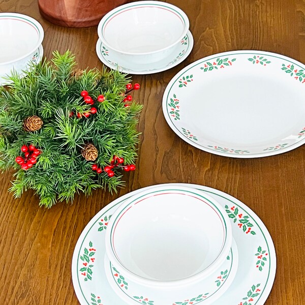 Corelle Christmas Dishes Etsy