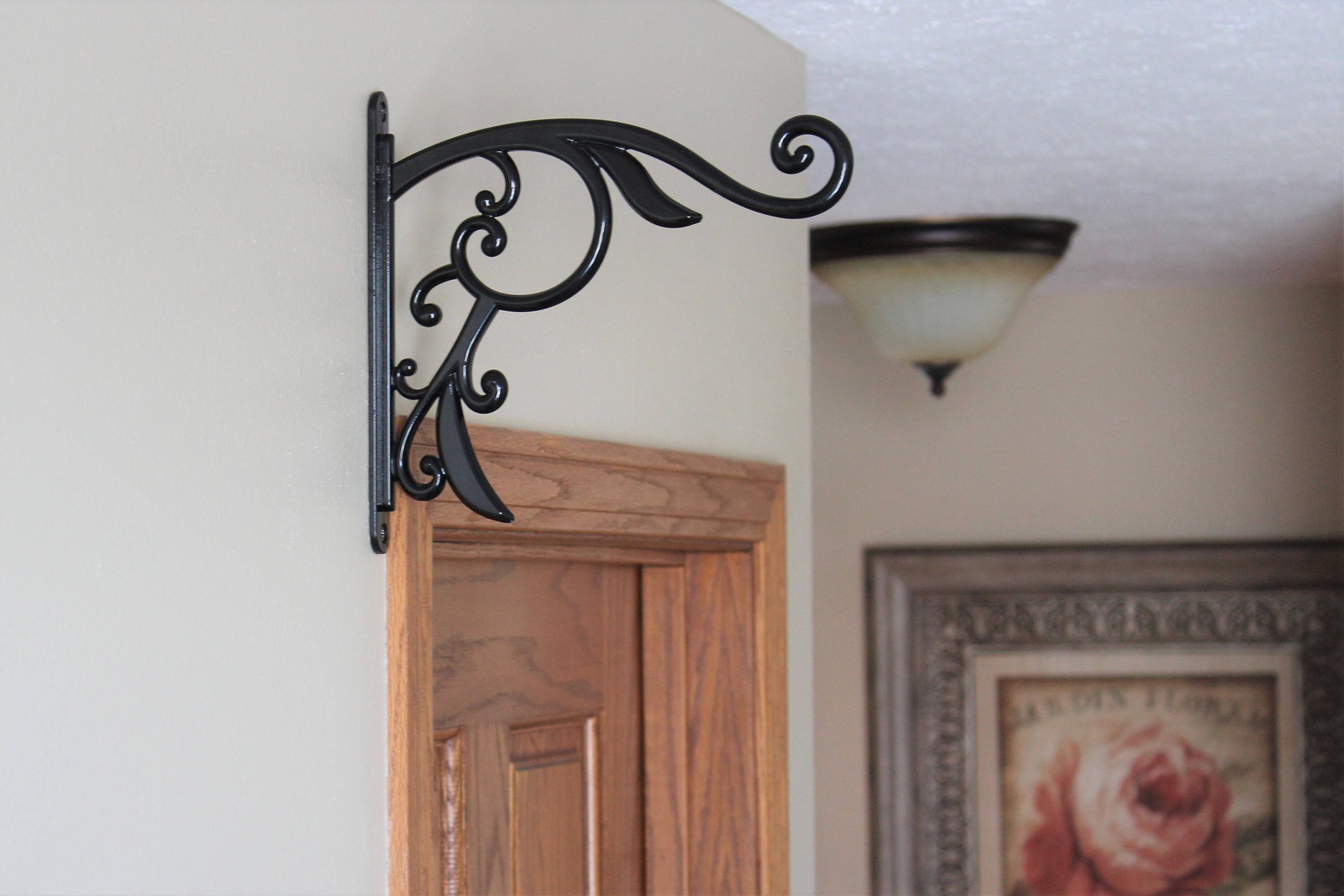 Decorative Scroll Bracket Hanging Sign Metal Bracket Etsy