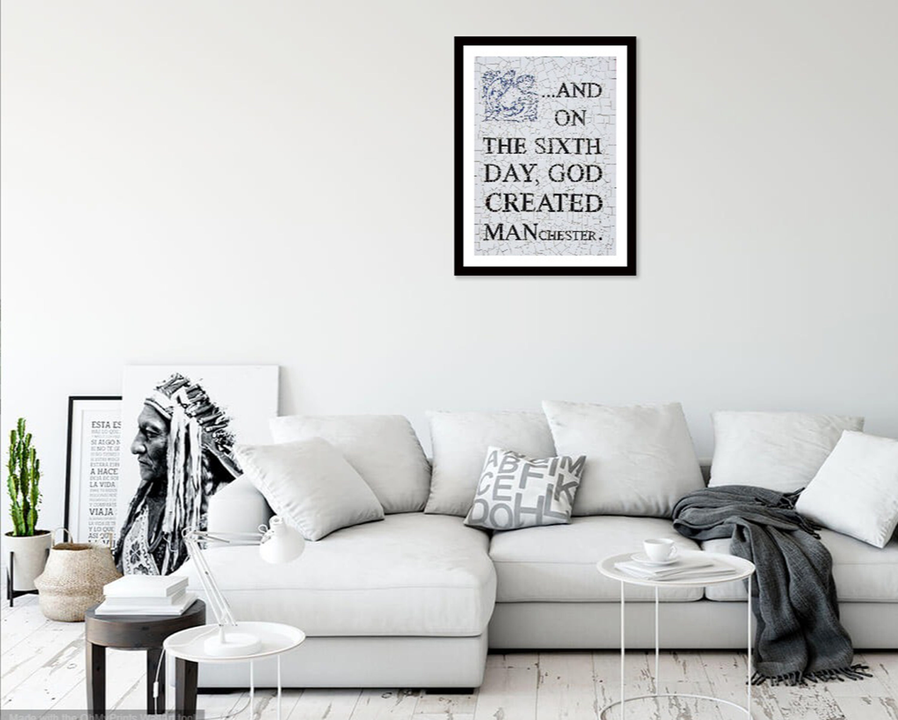 On the 6th Day God Created Manchester Afflecks Palace Mosaic Etsy UK