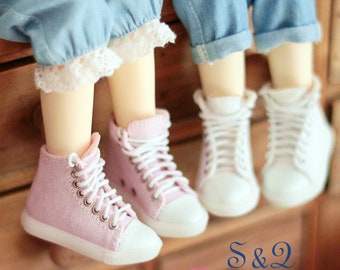 High top pastel color sneakers for BJD smart doll / sd / msd / yosd