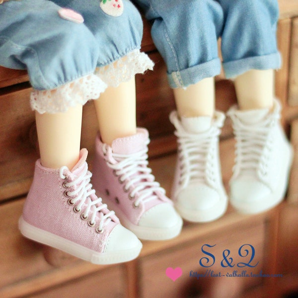 High top pastel color sneakers for BJD smart doll / sd / msd / yosd