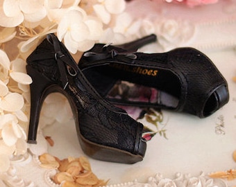 Lace open toe heels for SD16/SDGr/DD BJD