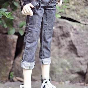 Capri Jeans 05 for SD17 SD13 Dollfie dream Smart doll Girl MSD (BJD)