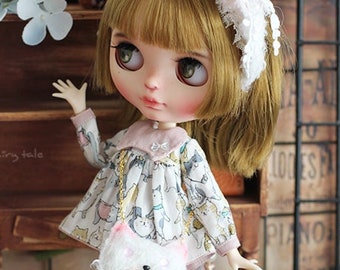 Warm cat, dress set for Blythe