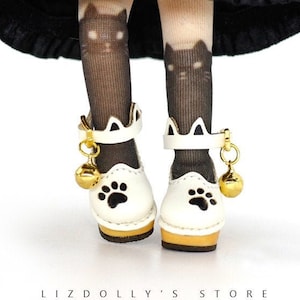 Kitty shoes for Blythe / Pullip / JerryB / Azone pure neemo / Middle blythe / Obitsu 11