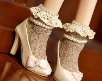 Socks for Smart doll / Dollfie dream / sd10 / msd BJD, 6 colors