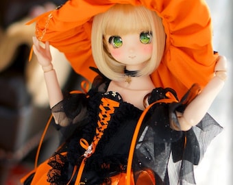Pumpkin Witch for MDD MSD mini dollfie dream Halloween
