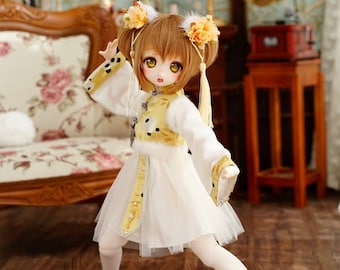 Kung Fu girl, dress set for MSD / MDD BJD