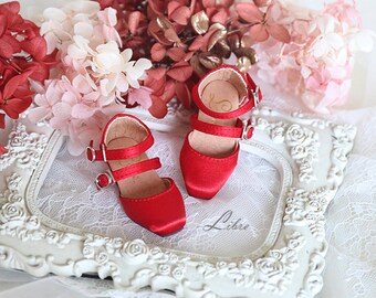 Silk buckle heels for  BJD MSD