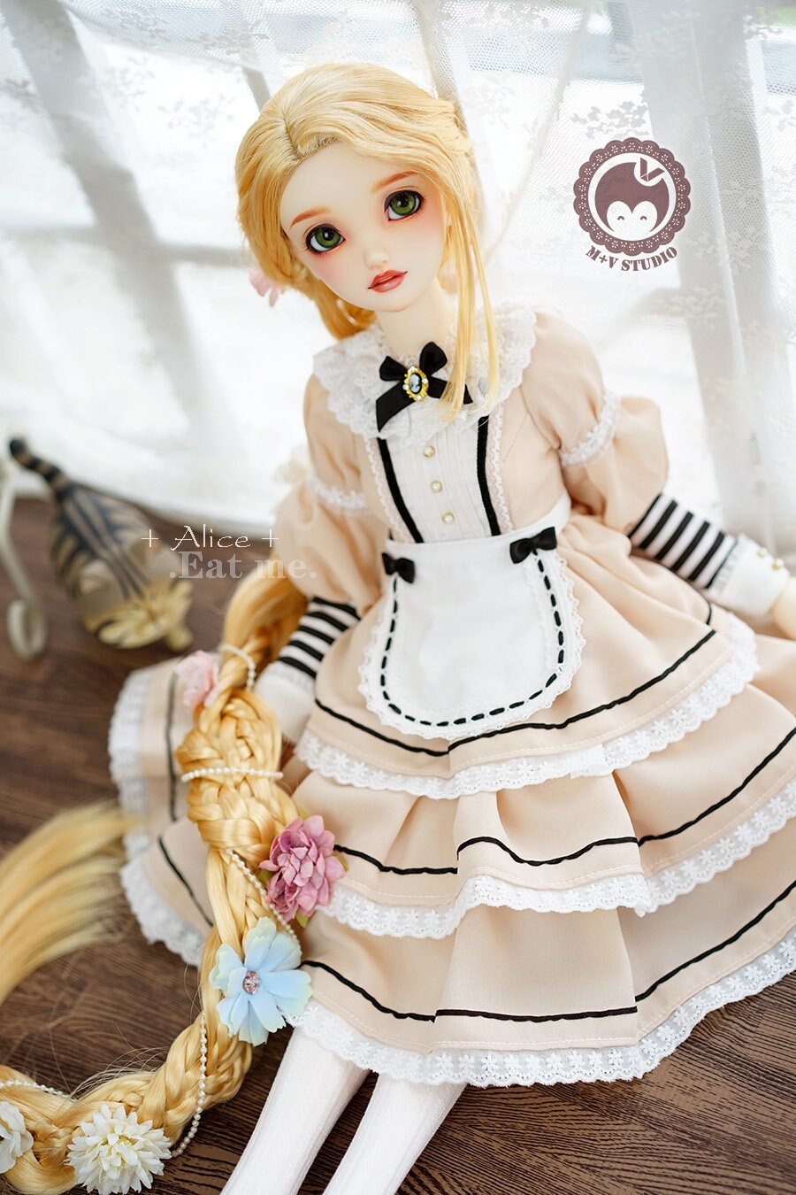 Alice-eat Me, Dress Set for Dollfie Dream Smart Doll Girl (BJD) - Etsy