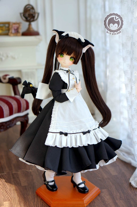 く日はお得♪ MSD / MDD用黒猫メイド服 - Etsy 日本 着せ替え服・アウトフィット