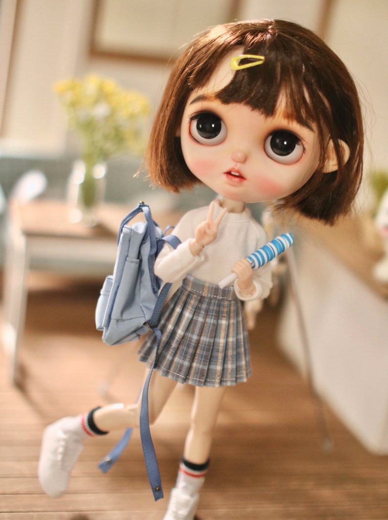 Skirt for Blythe Obitsu 24 Azone pure neemo Gray