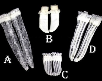 Lace Socks for Blythe / Pullip / Momoko / Lati yellow