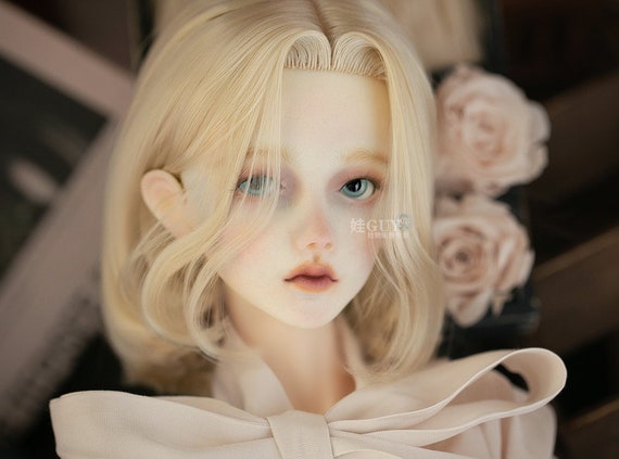 Centre Parting Long Curly Wig Hair for BJD SD Boy Girl Dolls DIY 