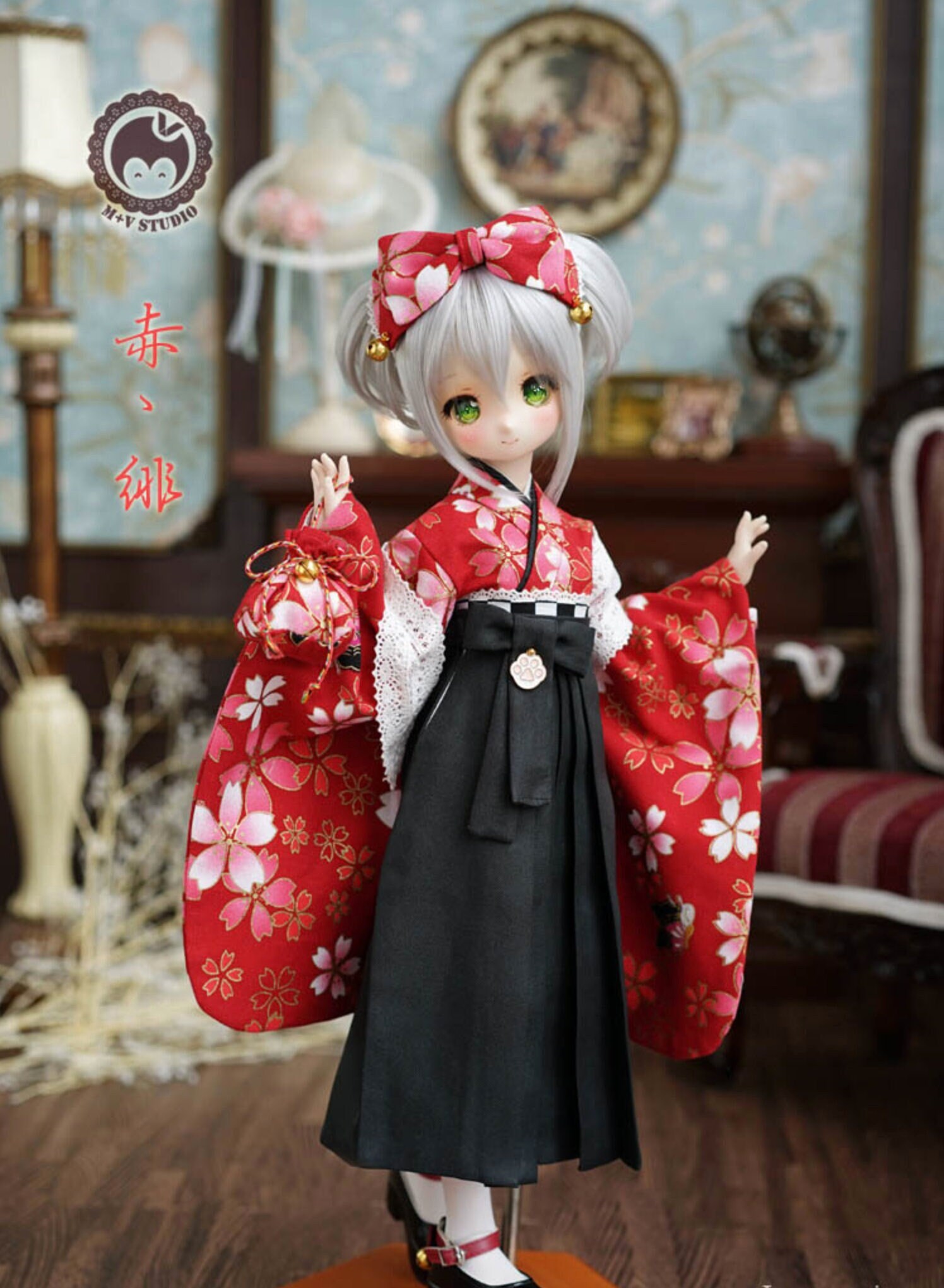 MDD 着物系の服 2点セット 完売御礼】「アクア小町」MDD・SDM・1/4サイズ通用 2WAY着物 和