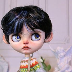 Wig B39 Short length highlight, for Blythe / SD doll 9-10inch