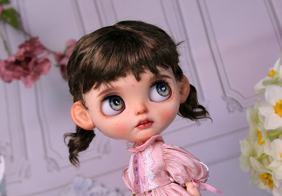 Wig B14 Double ponytail short, for Blythe / SD doll 9-10inch