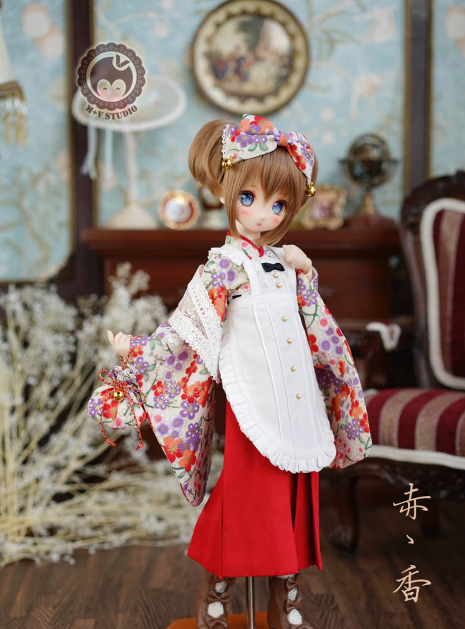 ディーラー様製 MSD MDD用 着物 アクセサリー付き ディーラー様製 MSD MDD用 着物 アクセサリー付き