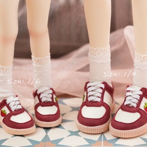 Strawberry shoes for BJD  MSD / YOSD