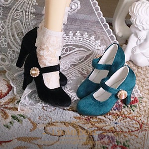 Velvet heels for SD16/SDGr/DD/ Smart doll MSD mdd BJD