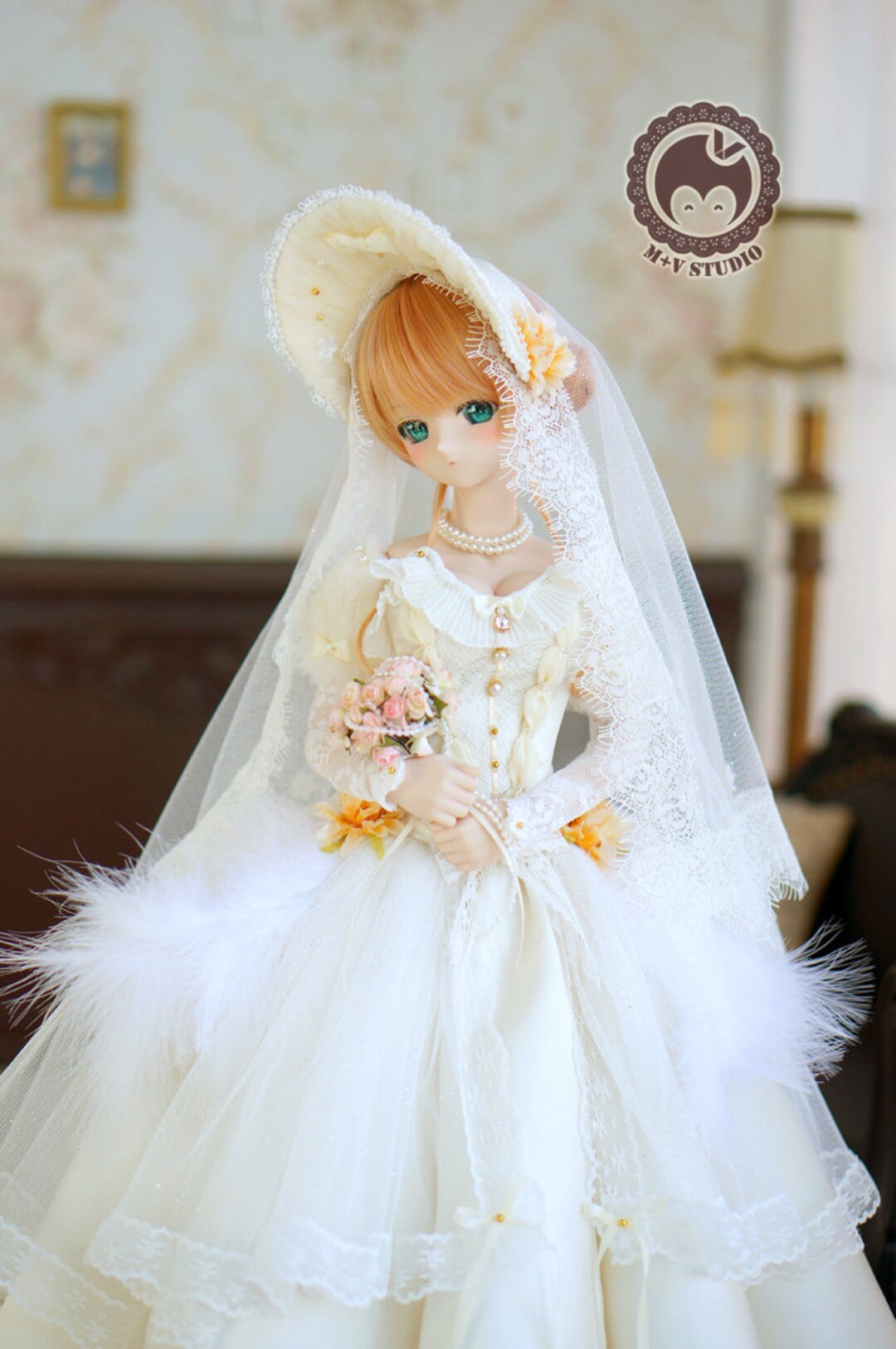 Buy Wedding Dress for SD10 SD16 Sdgr Smart Doll Dollfie Dream Girl (BJD)  Online in India