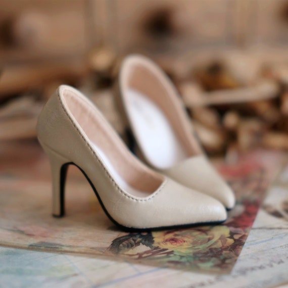 HSMQHJWE Heel Work Shoes Mid Heel Pumps For Women Pointed Toe Slip On  Wedding Office Pump 3 Inch Block High Heels Beige,8) - Walmart.com