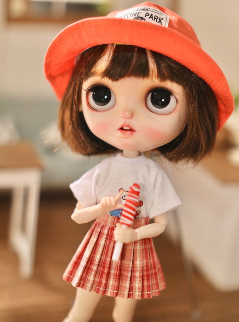 Skirt for Blythe Obitsu 24 Azone pure neemo Red