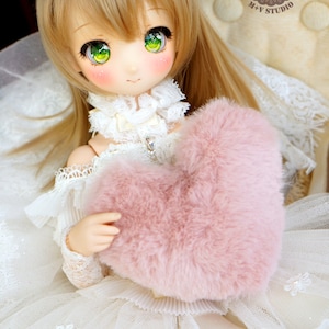 Heart Pillow cushion for SD MSD Smart doll BJD